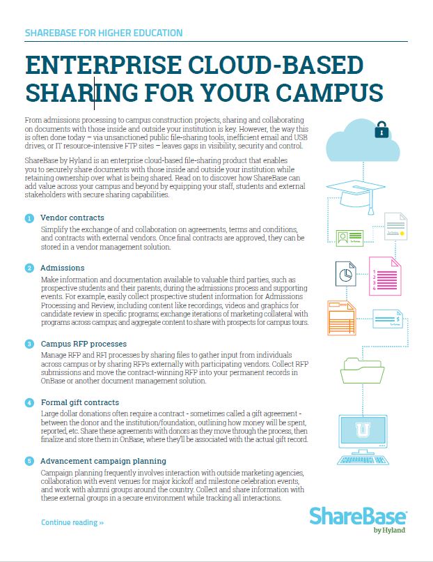 Solutions ShareBase For Higher Education Kyocera Software Document Management Thumb, MSA Business Technology, Canon, Kyocera, TN, GA, Copier, Printer, MFP, Sales, Service