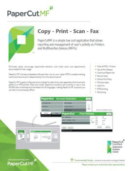 Ecoprintq Cover, Papercut MF, MSA Business Technology, Canon, Kyocera, TN, GA, Copier, Printer, MFP, Sales, Service